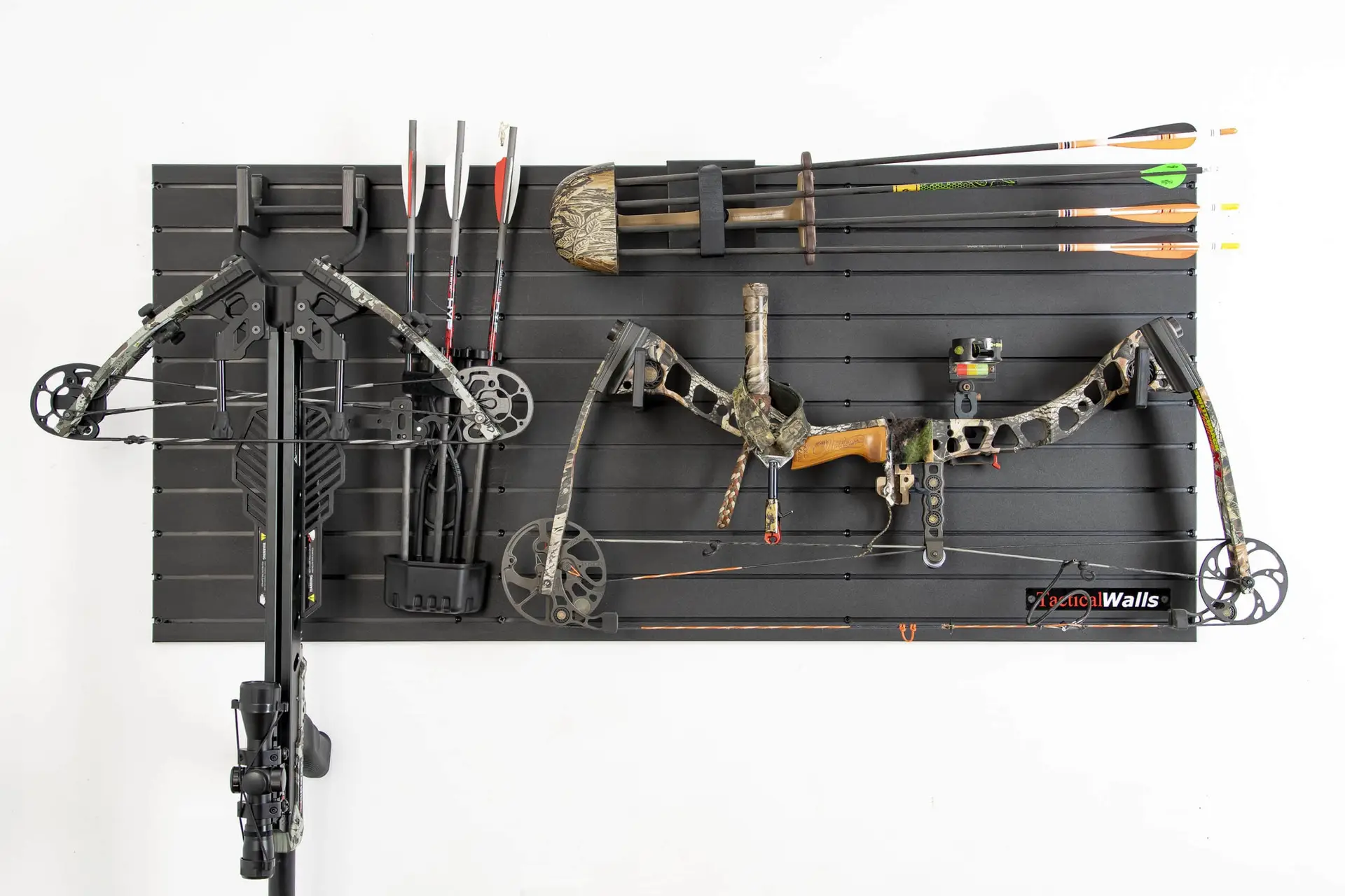 ModWall Archery Pack ModWall Archery Pack mounted with bow and arrows