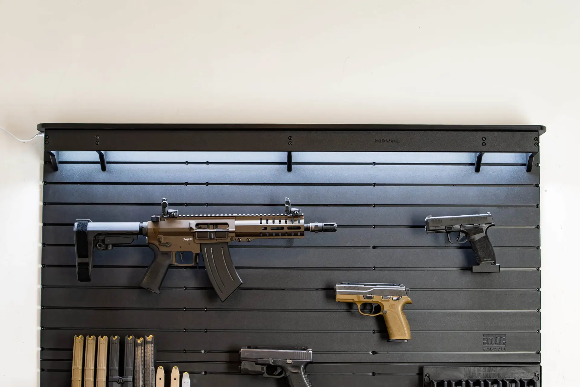 ModWall Light Shelf modwall light shelf for firearm and gun storage