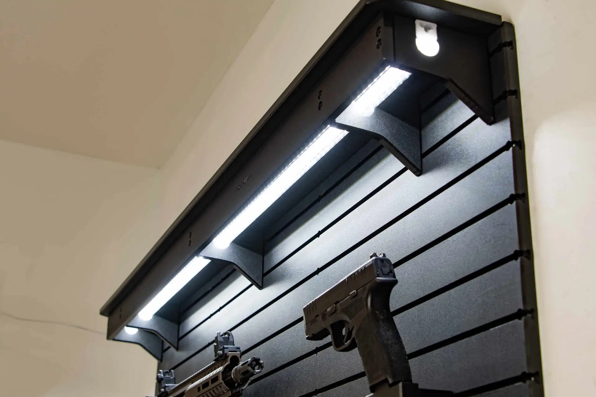 ModWall Light Shelf modwall light shelf for firearm and gun storage