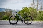 Bike storage rack for garage stabilizing a road bike