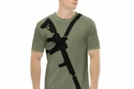 not guilty men’s shirt with KR graphic on front