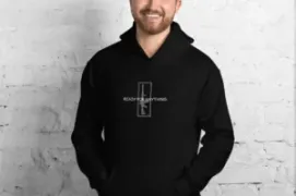 Ready for anything hoodie with front graphic
