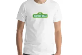 Sesame street graphic shirt on model