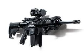 Nano modular wall rifle hangers