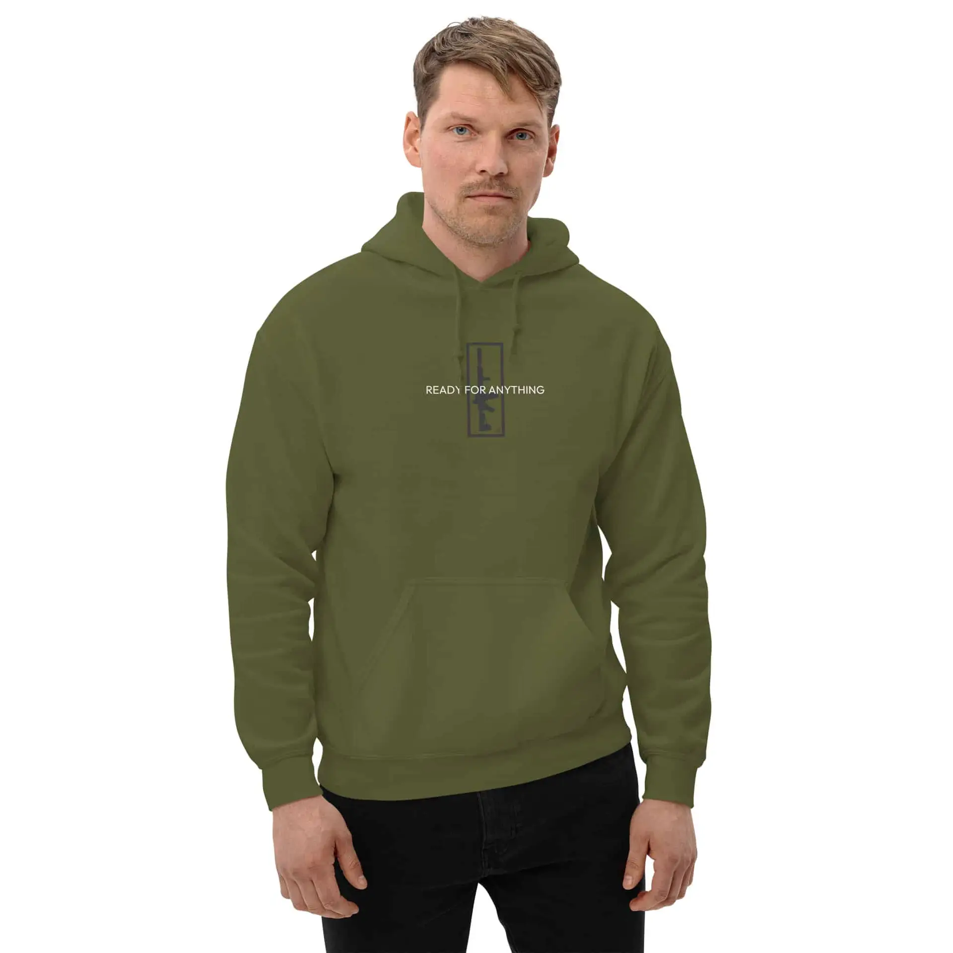 Ready For Anything Ready for anything hoodie with front graphic