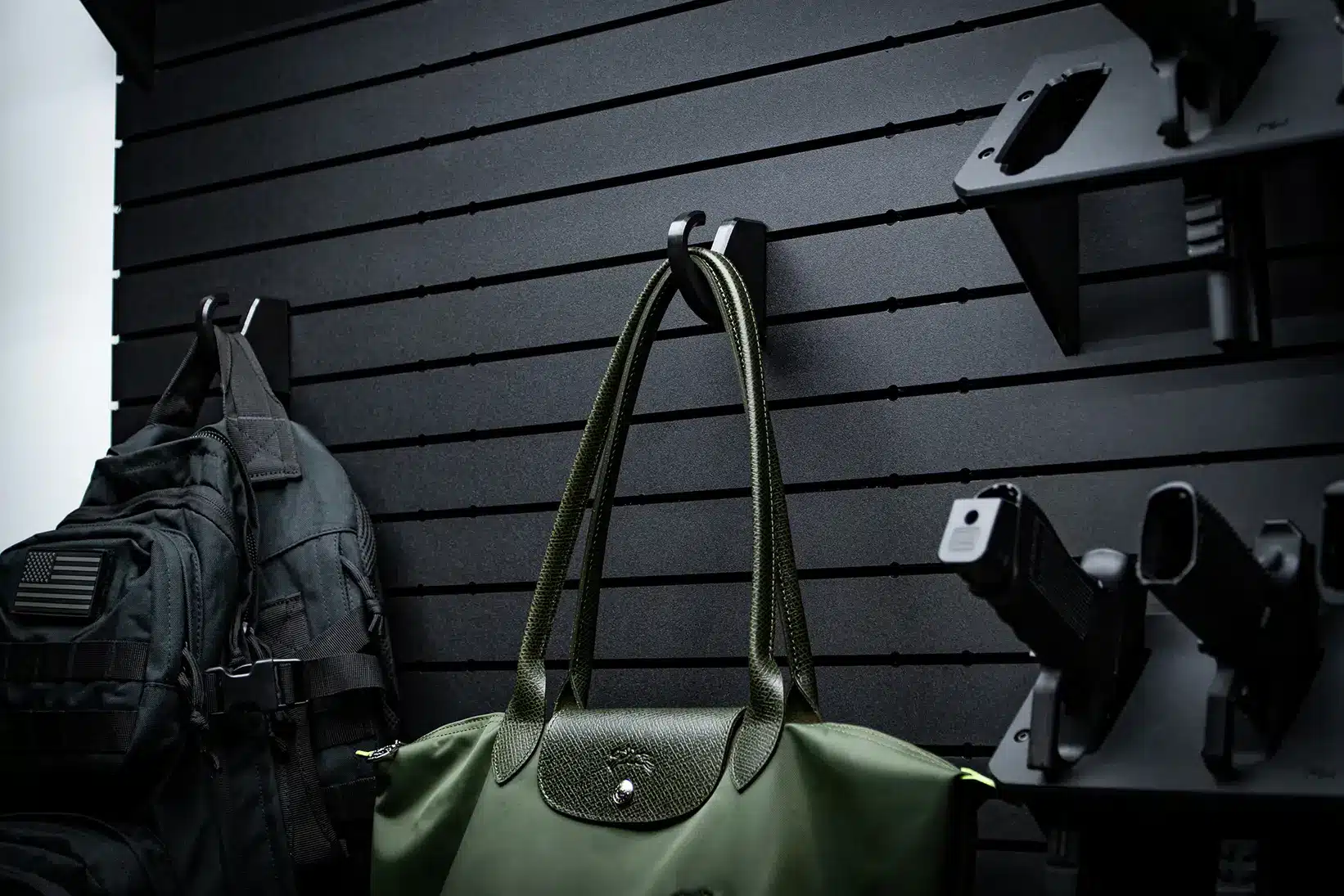 The ModWall Hook Wall hook mounted on wall