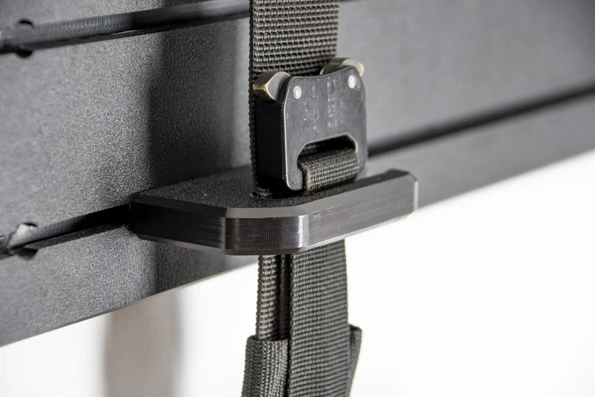 ModWall Tactical Belt Mount tactical belt mount installed on ModWall panel holding a duty belt