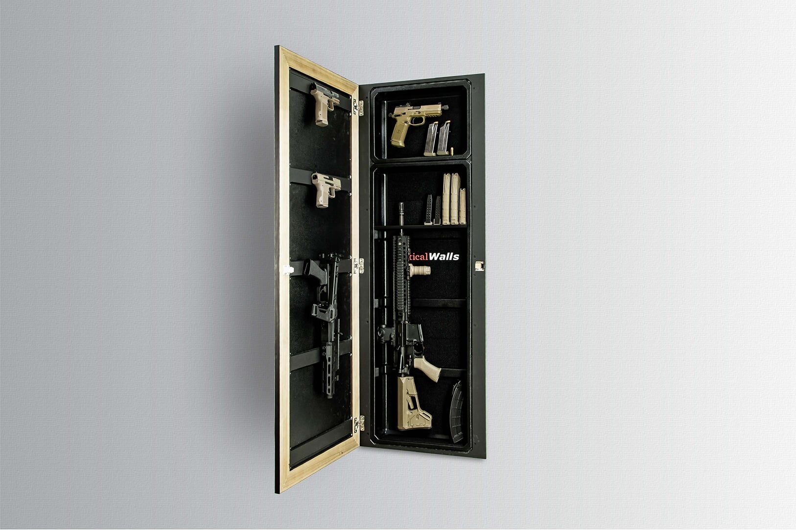 Tactical Walls Hidden Gun Storage Mirror Furniture