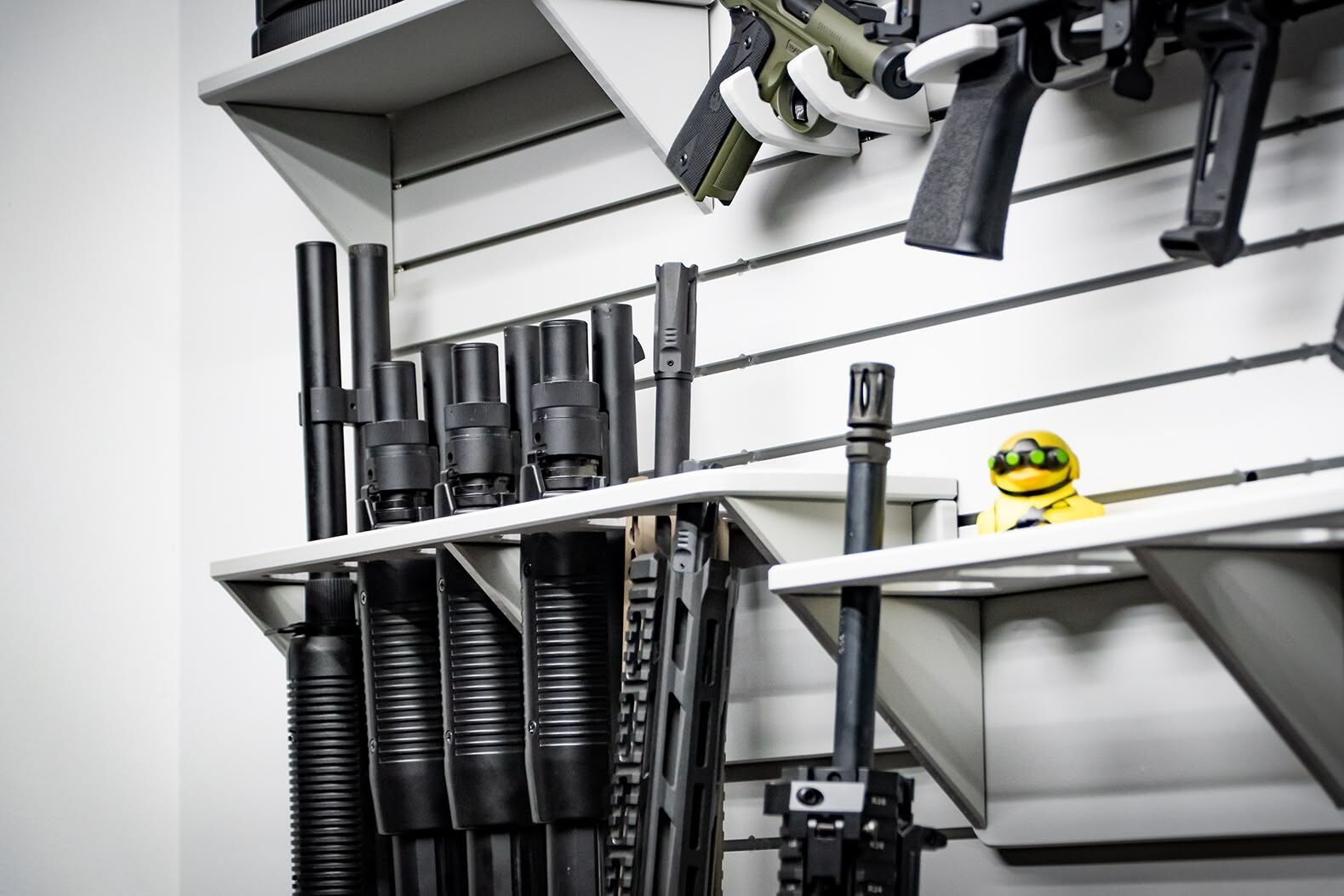 ModWall Grey Vertical Six Rifle Rack Grey Vertical Six Rifle Rack