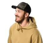 TW Camo Trucker Hat Camo trucker hat on model