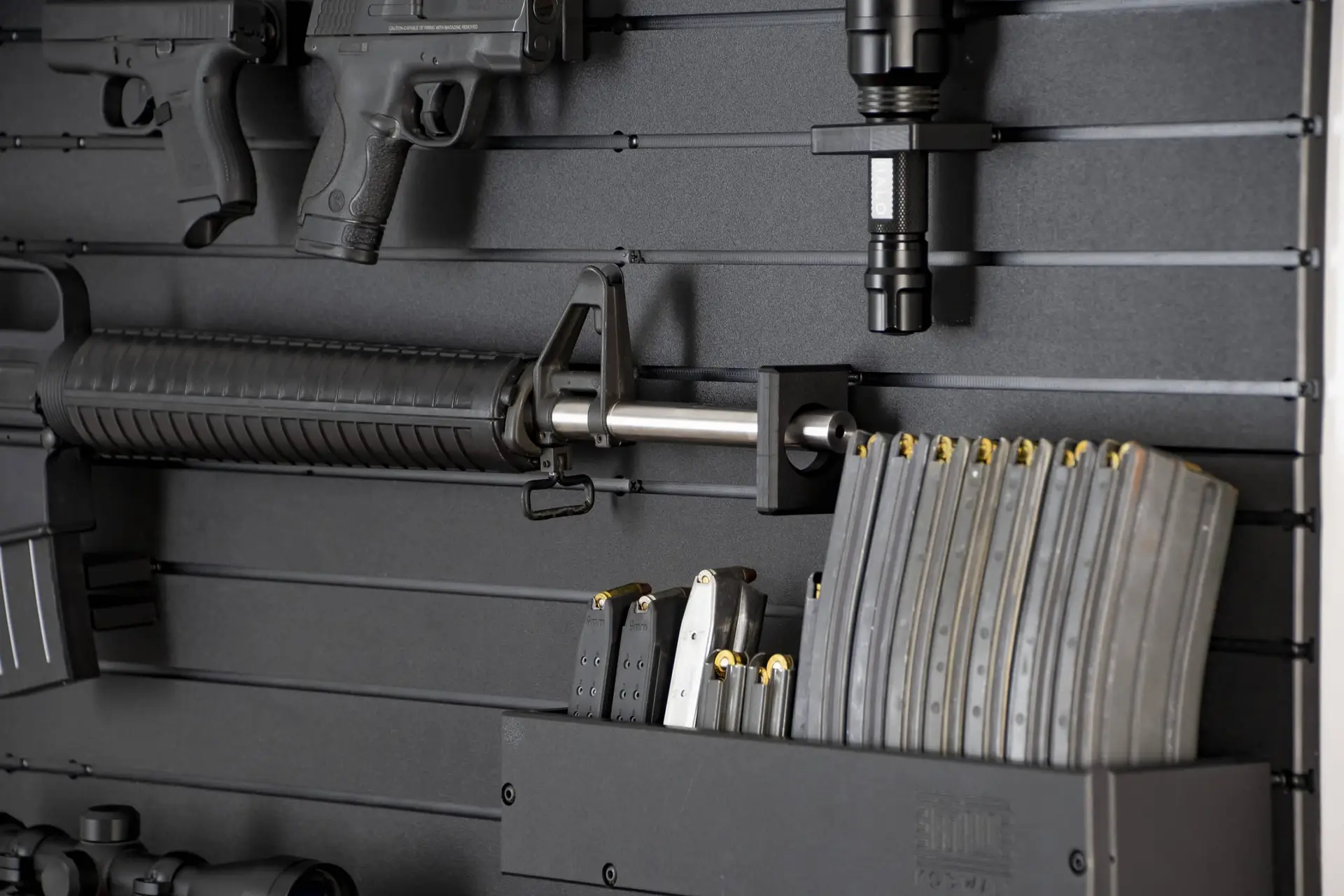 ModWall Flashlight Holder Firearm Storage