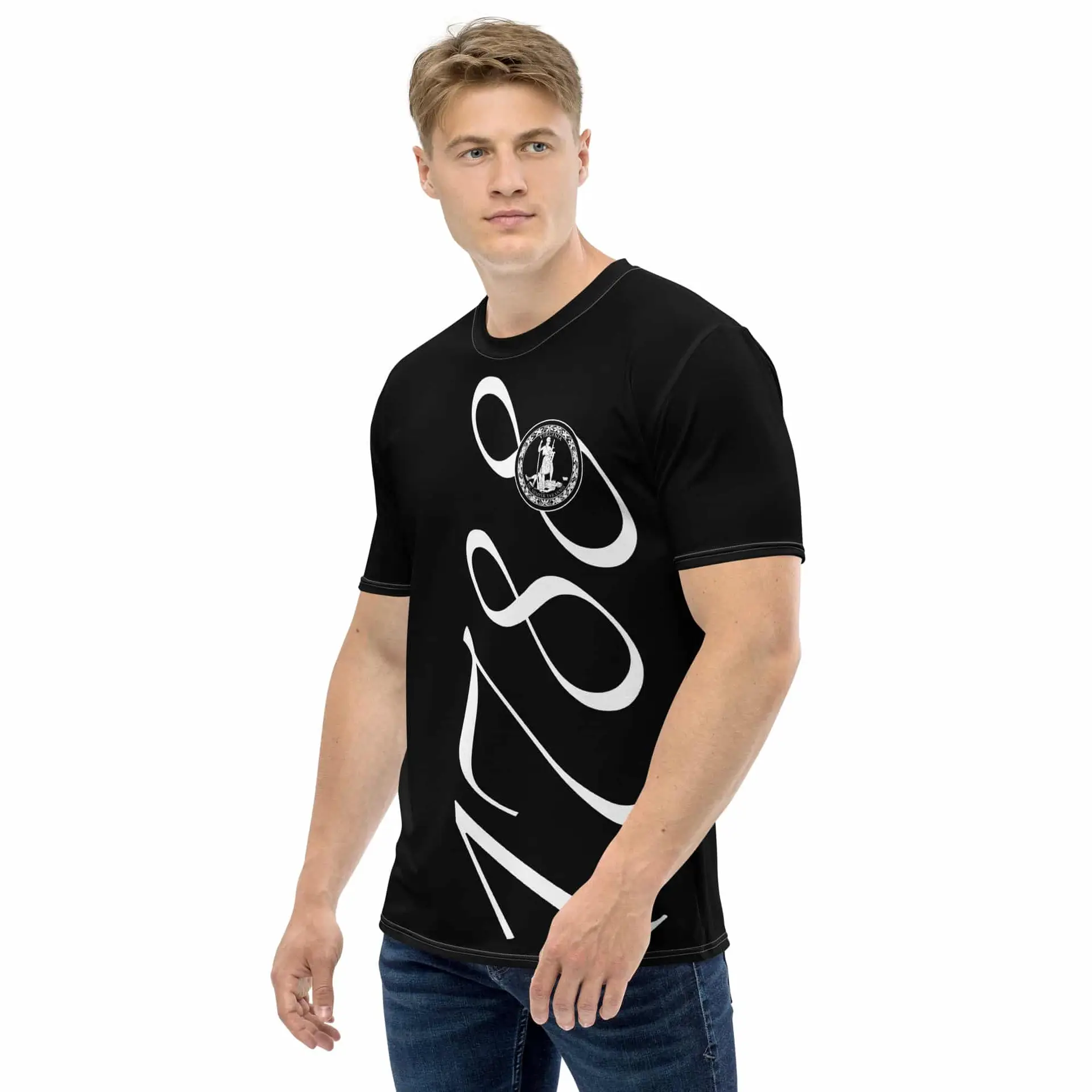 1788 Virginia Tee – Black tshirt