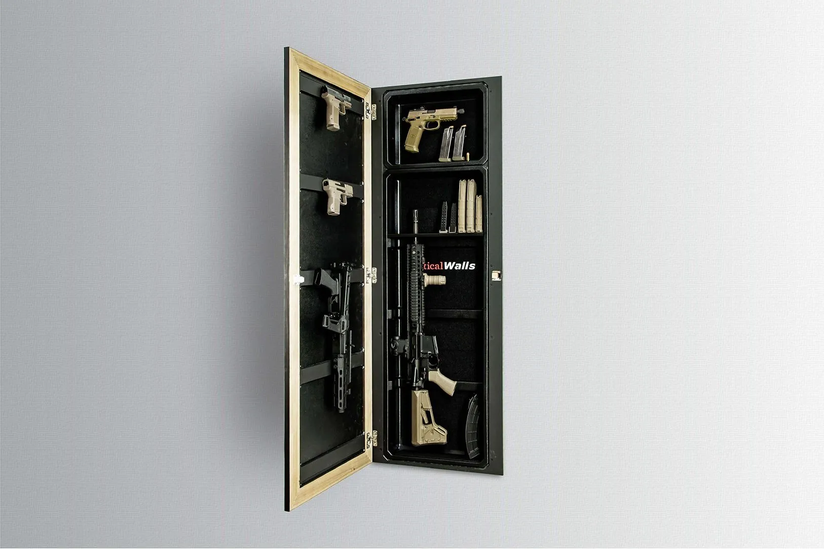 Tactical Walls Hidden Gun Storage Mirror Furniture