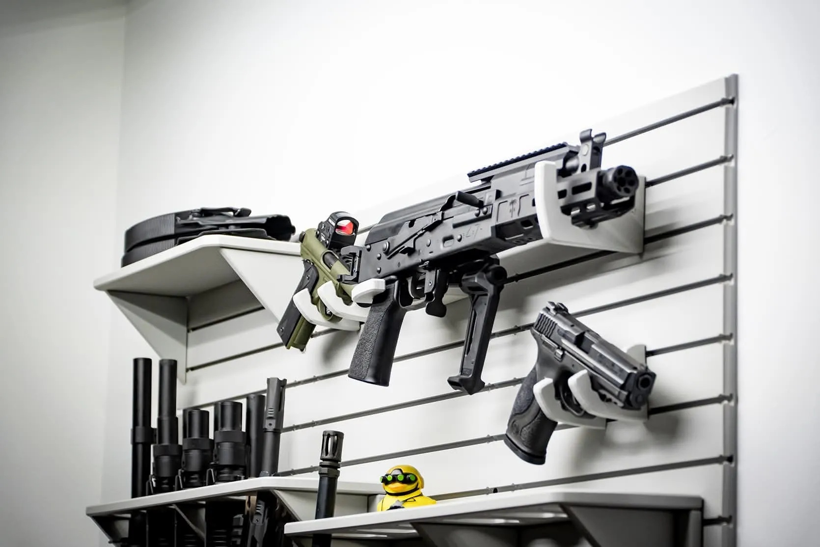 ModWall Grey Horizontal Rack Grey Horizontal Rack