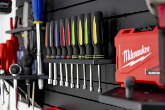 ModWall Small Driver Rack simple system of tool and instrument racks