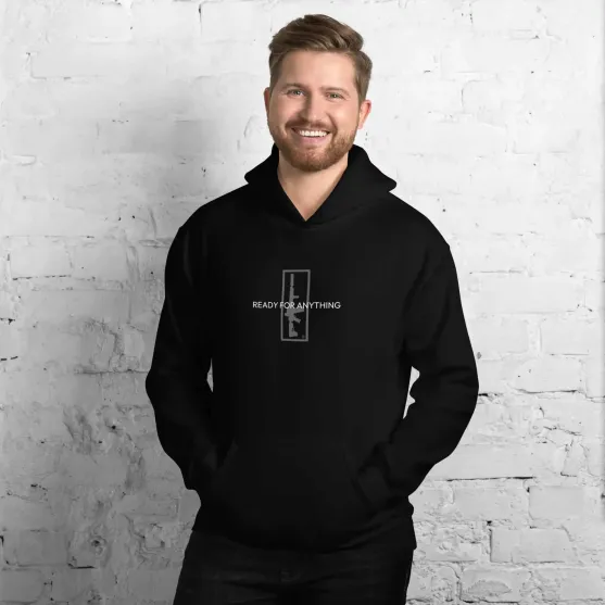 Ready For Anything Ready for anything hoodie with front graphic