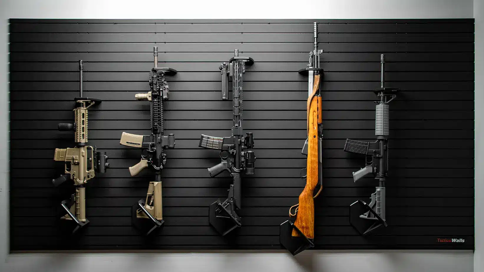 ModWall Vertical Sideways Rifle Rack ModWall Vertical Rifle Rack - Single Rifle Magazine