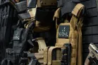 Yellowstone Marshals Arsenal Package Detailed view of tactical duty gear and plate carrier mounts on the gun wall.