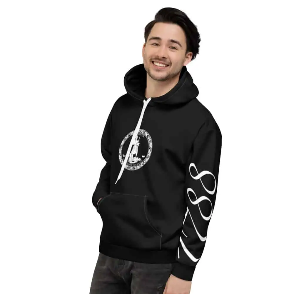 1788 Virginia Hoodie – Black Black 1788 Virginia Hoodie