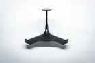 Heavy Gear Hangers An empty tactical gear wall mount attached directly to a white wall.