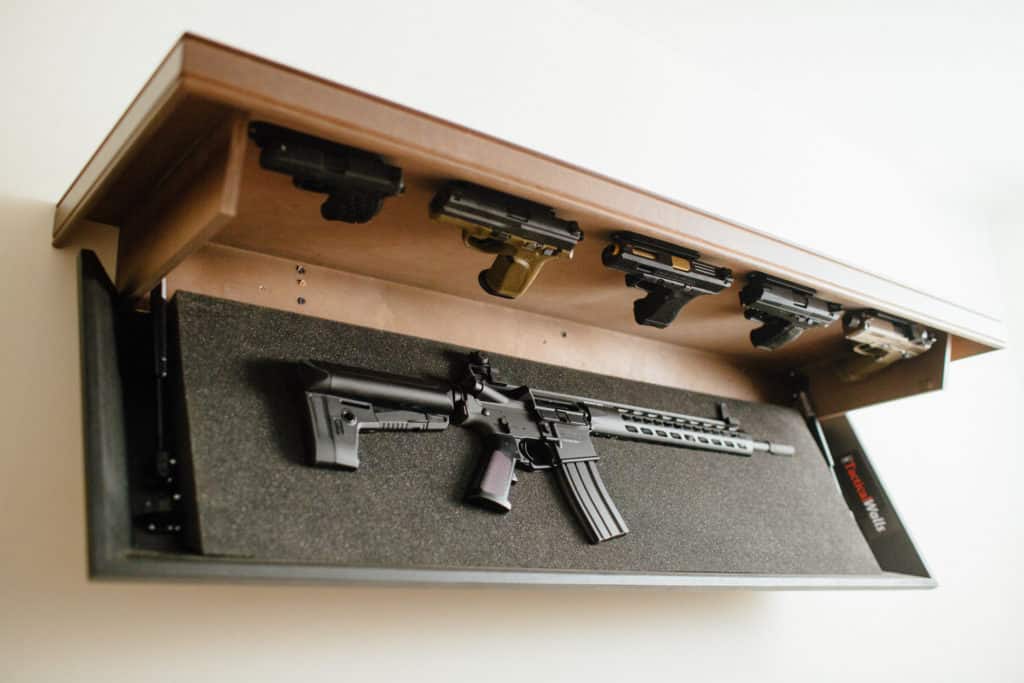 Hidden Gun Storage | Firearm Magnetic Wall Mount | Tactical Walls