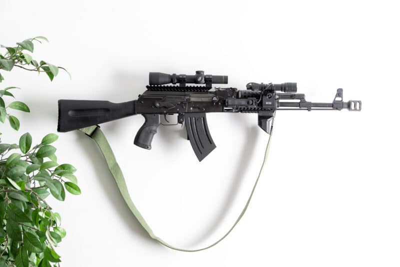 ModWall AirMod AK Rifle Hanger with Rifle
