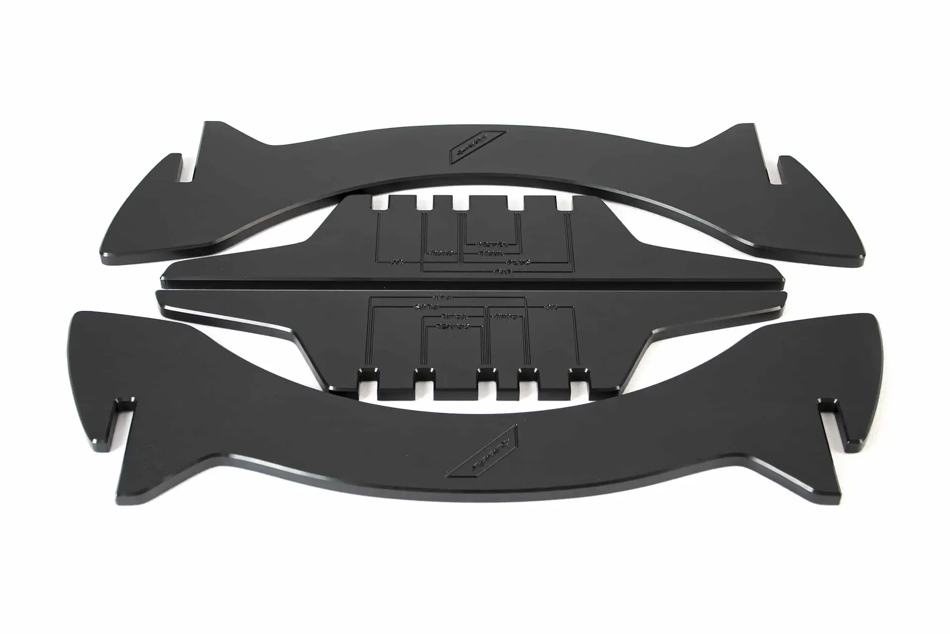 ModWall Sport Bike Stand Closeup of HDPE parts interlocked for sturdy support