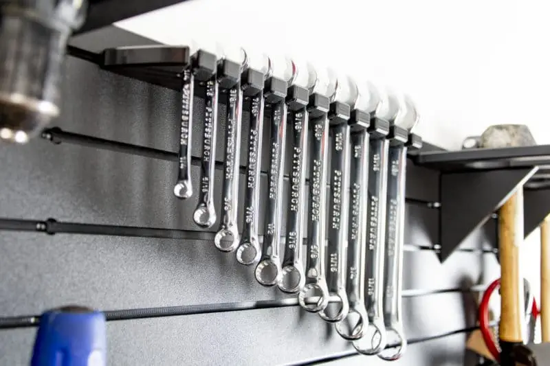 simple system of tool and instrument racks