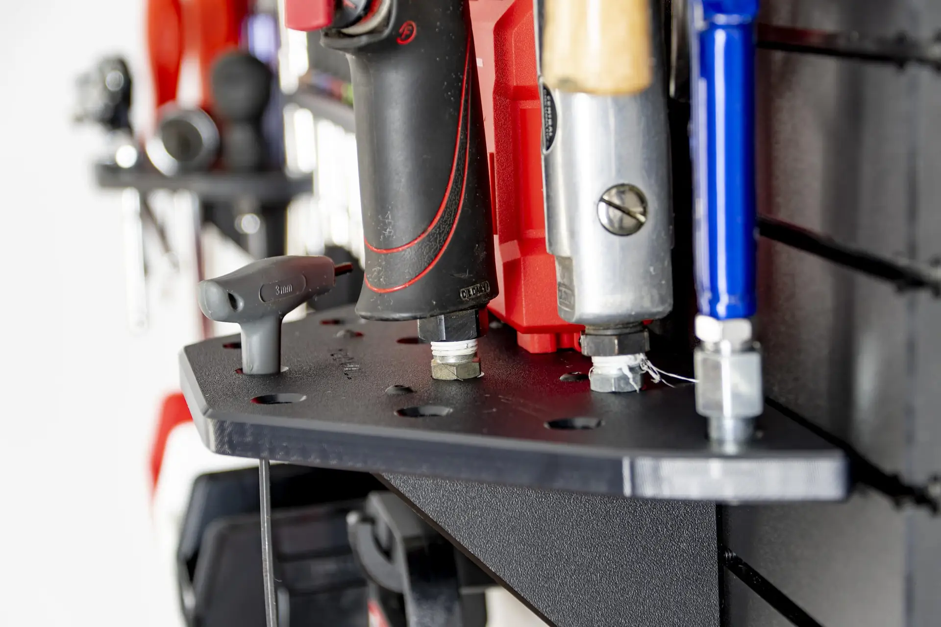 ModWall Air Tool Rack simple system of tool and instrument racks