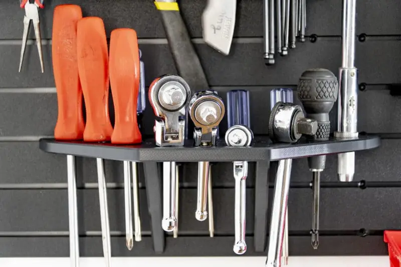 simple system of tool and instrument racks