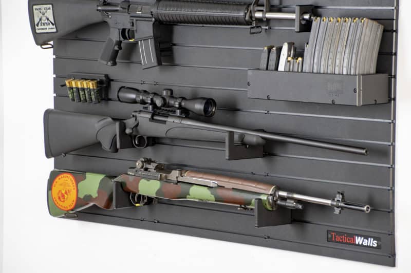 modwall gun storage with Rifles and Ammo