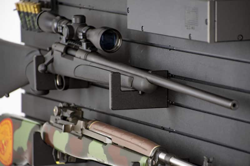 modwall gun storage Horizontal Rifle Rack with Rifle