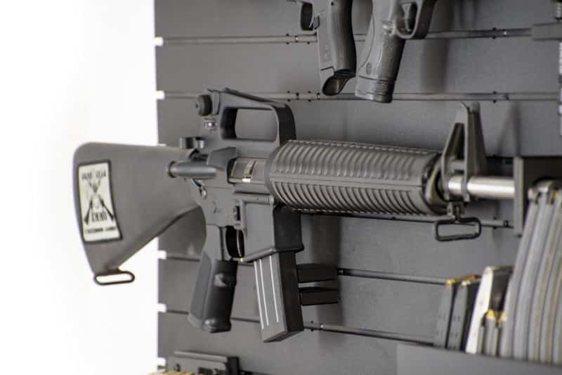modwall gun storage AR-15 Rifle Hanger with Rifle