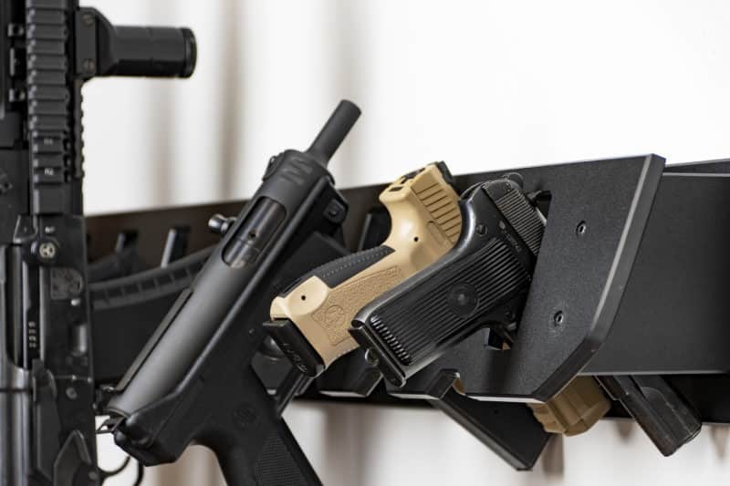 ModWall Multi-Gun Rack with Firearms