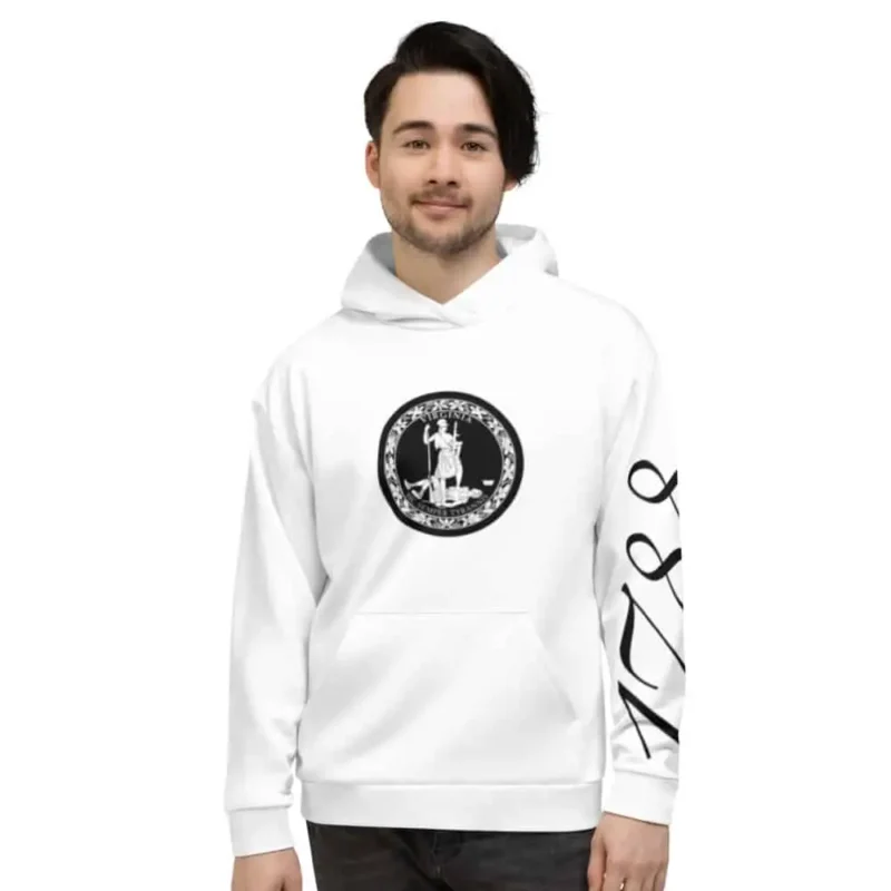 White 1788 Virginia Hoodie