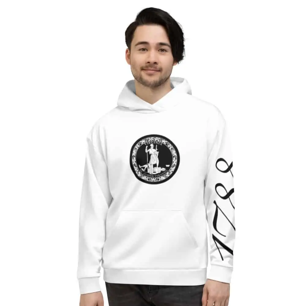 1788 Virginia Hoodie – White White 1788 Virginia Hoodie