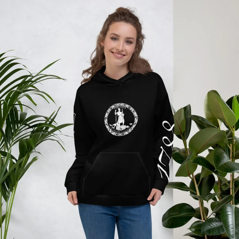 Black 1788 Virginia Hoodie