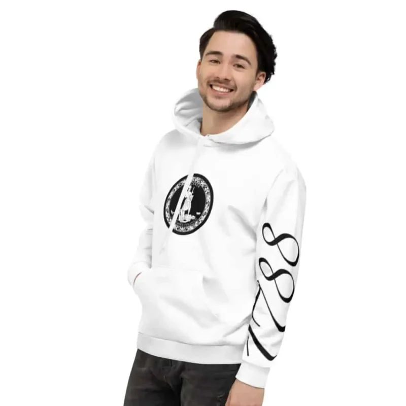 White 1788 Virginia Hoodie