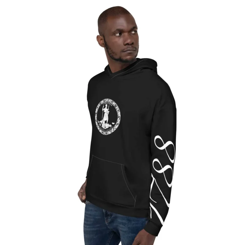 Black 1788 Virginia Hoodie