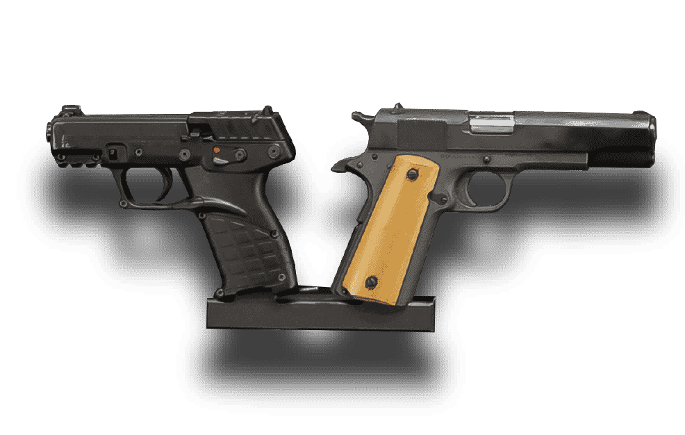 Dual Pistol Hanger with Pistols