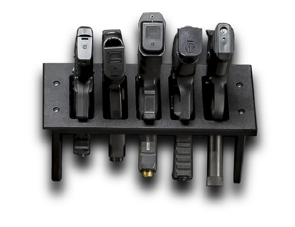 ModWall Multi-Pistol Rack with Pistols