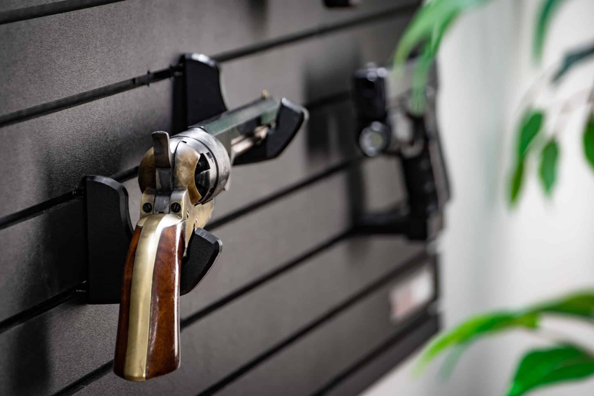 Wall Mounted Pistol Holder ModWall Handgun Display Rack Tactical Walls