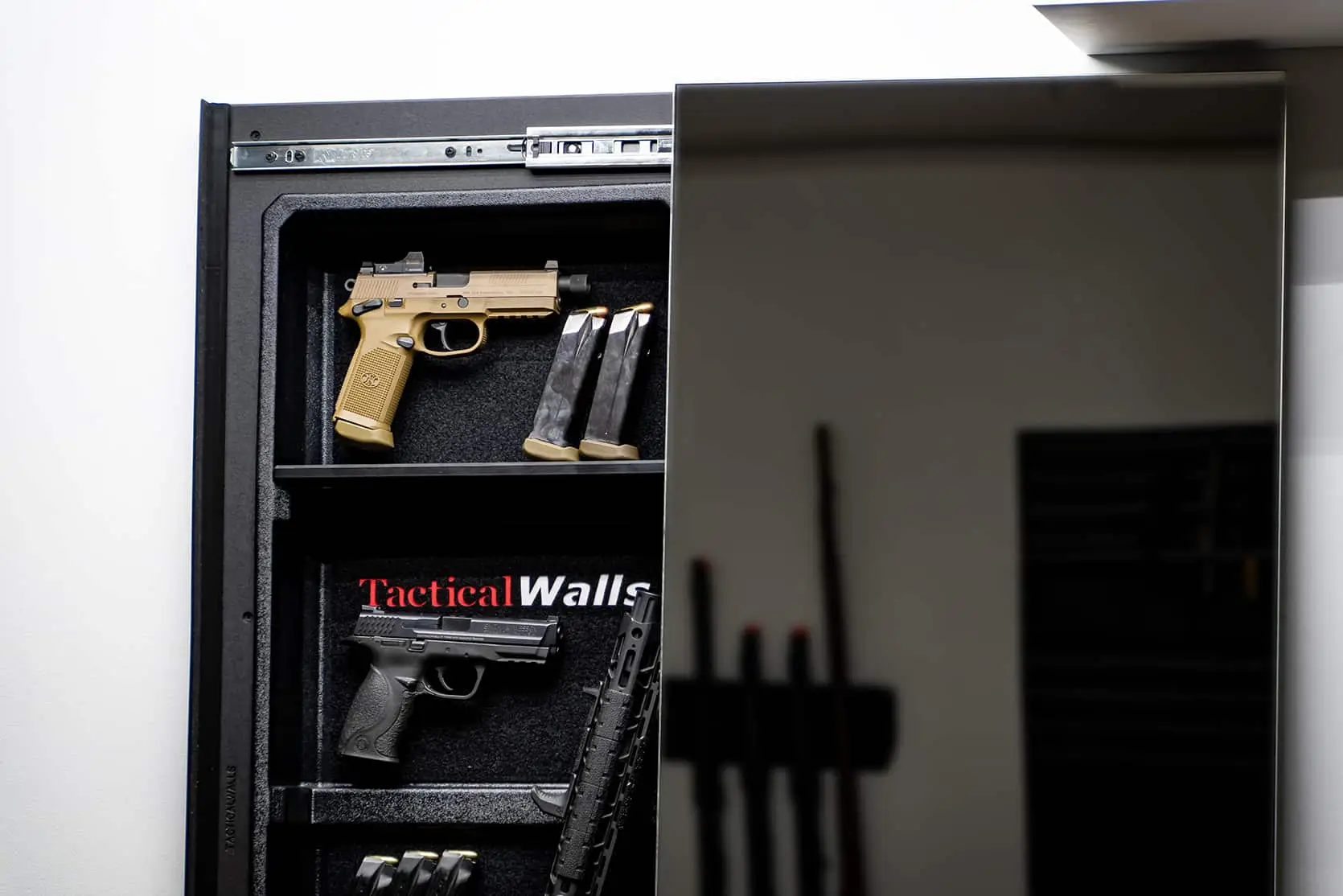 Insert Accessory Shelf Pack Hidden Gun Storage Mirror