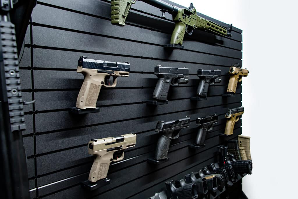 Gun Display Mat ModWall Arsenal Display Package | Ultimate Gun Wall Display