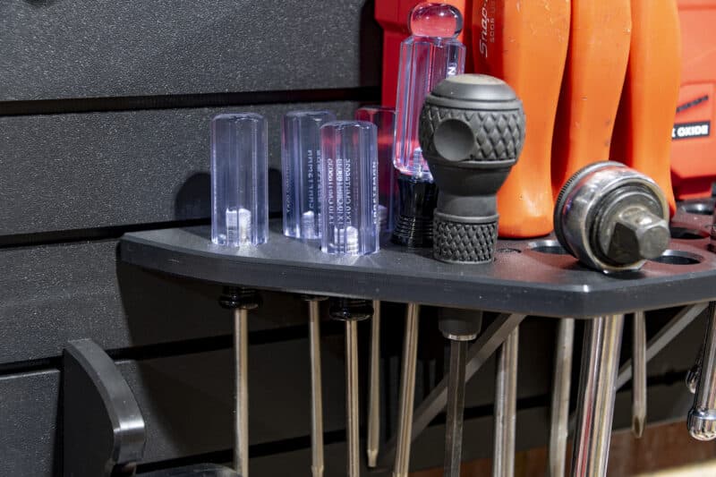 simple system of tool and instrument racks
