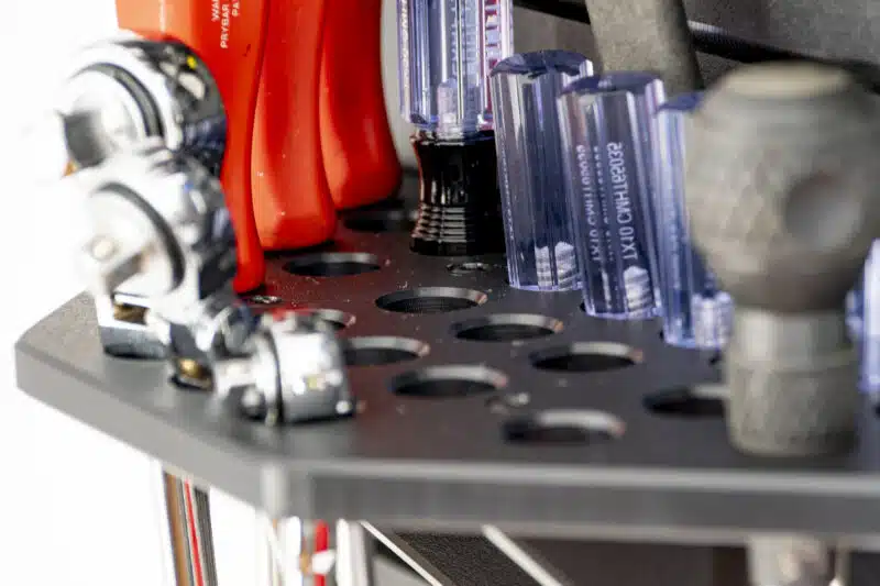 simple system of tool and instrument racks