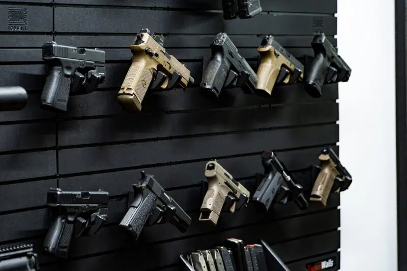 firearm gun rifle display