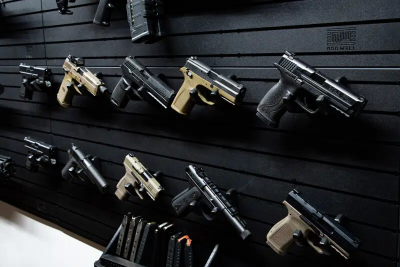firearm gun rifle display