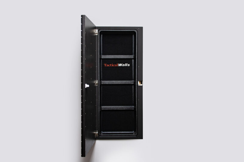 in wall storage compartment