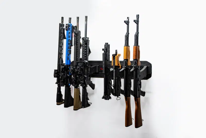 vertical rifle hanger